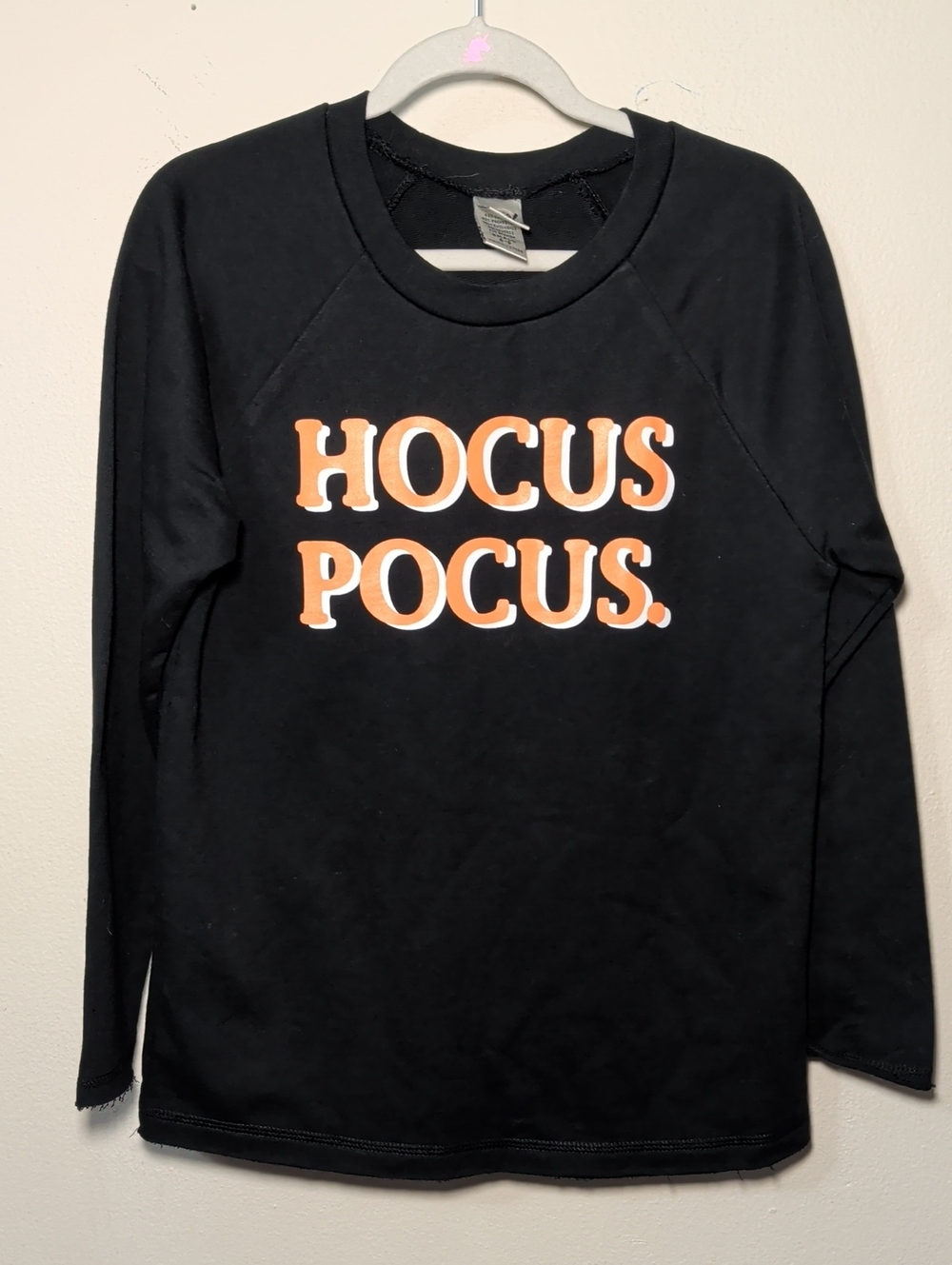 Kavio Hocus Pocus Halloween Sweatshirt Black Orange Spooky Girls Size S 6-8
